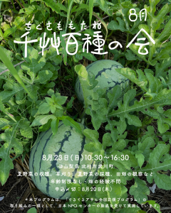 千艸百種（ちぐさももたね）の会　8月